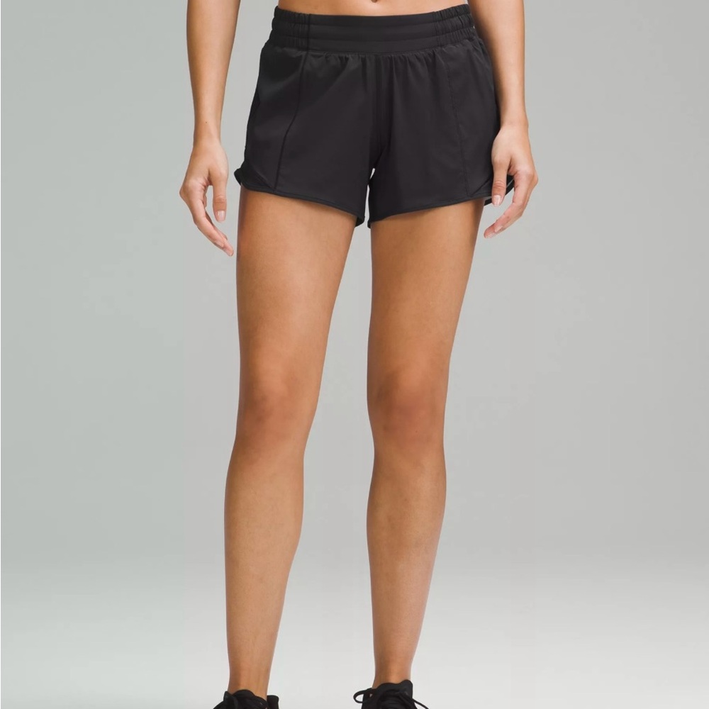Black Lululemon Hotty Hot Shorts